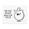 Postcard - Bit Stupid by FindChaffy Postcard - Bit Stupid