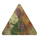 Postcard Blooms Triangle Sticker