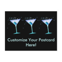 Postcard - BLUE MARTINI