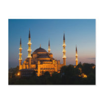 Postcard Blue Mosque at twilight