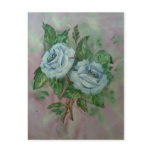 Postcard Blue roses