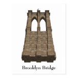Postcard: Brooklyn Bridge Pillar: New York City