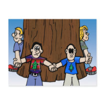 Postcard: Card: "Save Our Trees" by celebrationsetc Postcard: Card: "Save Our Trees"