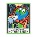 Postcard: "Caring for Mother Earth"