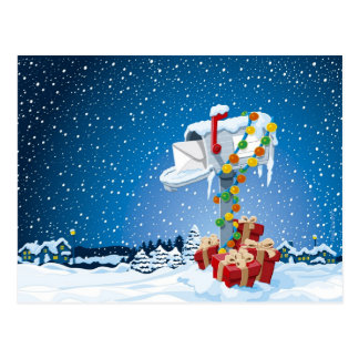 Snowing Postcards | Zazzle