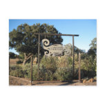 Postcard: Clautiere Vineyard Sign, Paso Robles