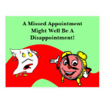 Postcard Clock Appointment Reminder Retro Style