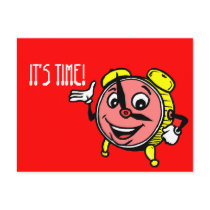 Postcard Clock Face Time Appointment Reminder