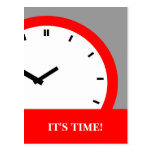Postcard Clock Face Time Appointment Reminder
