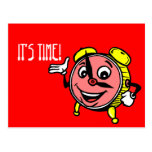 Postcard Clock Face Time Appointment Reminder