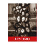 Postcard Clocks Time pieces Appointment Reminder