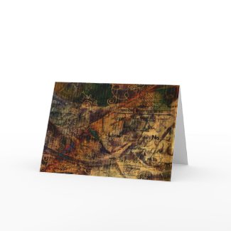 Postcard Colours Greeting Card v.2 card