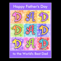 Postcard - DAD Pop Art postcards