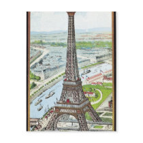 Postcard depicting the Eiffel Tower