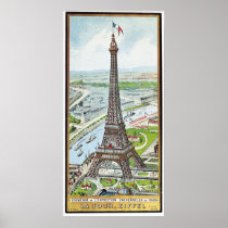 Postcard depicting the Eiffel Tower
