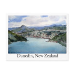 dunedin, new, zealand, aquarelle, watercolor