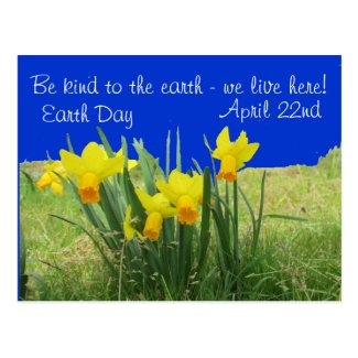 Postcard - Earth Day Daffodils