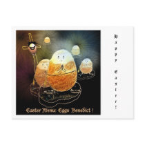 Postcard Easter Eggs Benedict