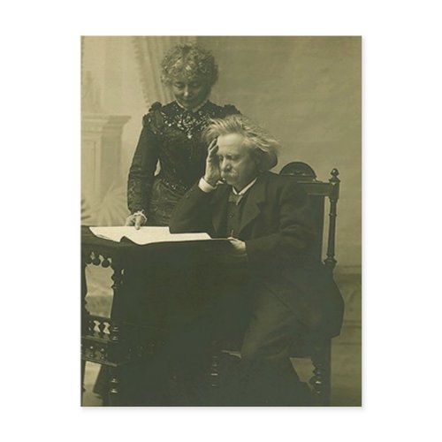 Postcard Edvard Grieg & Nina Hagerup Circa 1900 postcard