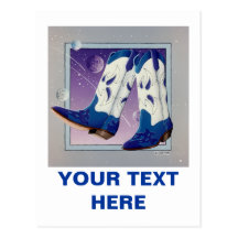 Postcard - Electric Slide Cowboy Boots