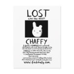 Postcard - Find Chaffy LOST