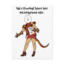 Postcard: "Foxy Lady"