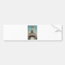 Postcard From Paris EIffel Tower Bumper Sticker