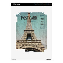 Postcard From Paris EIffel Tower iPad 3 Decal