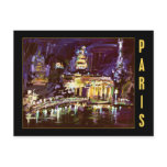 Postcard From Paris - Night Life art by Ginette