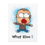 Postcard “funny baby” What else!