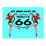 Postcard Get Your Kicks On Route 66 - Road Trip PC