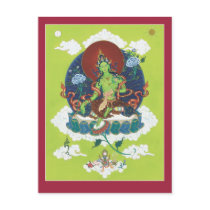 POSTCARD Green Tara