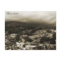 Postcard ~ Haiti 2009 Mountians and Poor City postcards
