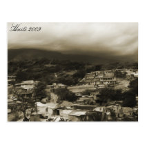 Postcard ~ Haiti 2009 Mountians and Poor City postcards