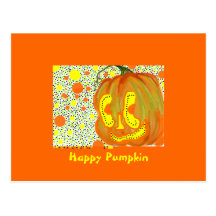 Postcard/Happy Pumpkin