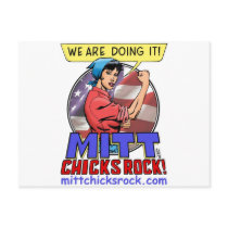 Postcard (Horizontal) - Mitt Chicks Rock!