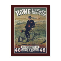 Postcard: Howe Bicycles & Tricycles