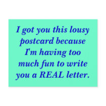 postcard, humor by GlocKing postcard, humor