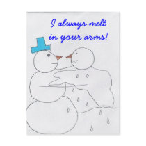 Postcard I always meltin your arms! by KatAnnette Postcard I always meltin your arms!