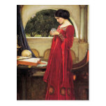 Postcard: John Waterhouse-The Crystal Ball(detail)