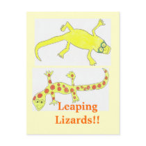 Postcard Leaping Lizards!! by KatAnnette Postcard Leaping Lizards!!