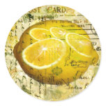 Postcard Lemons Sticker