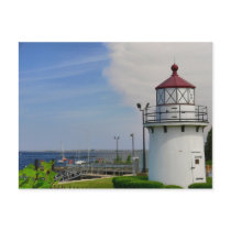 Postcard Lighthouse Newburyport Harbor Range Front
