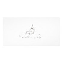 Postcard long design Hanover pencil Photo Card Template