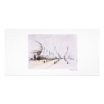Postcard long design Hanover pencil Customized Photo Card