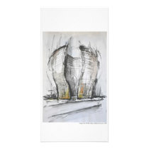 Postcard long design Hanover pencil Photo Card Template