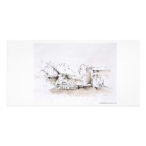 Postcard long design Hanover pencil Customized Photo Card