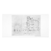 Postcard long design Hanover pencil Custom Photo Card