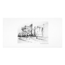 Postcard long design Hanover pencil Photo Greeting Card