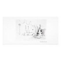 Postcard long design Hanover pencil Custom Photo Card